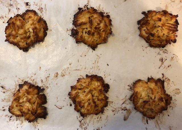 latke cookies - burnt first sheet